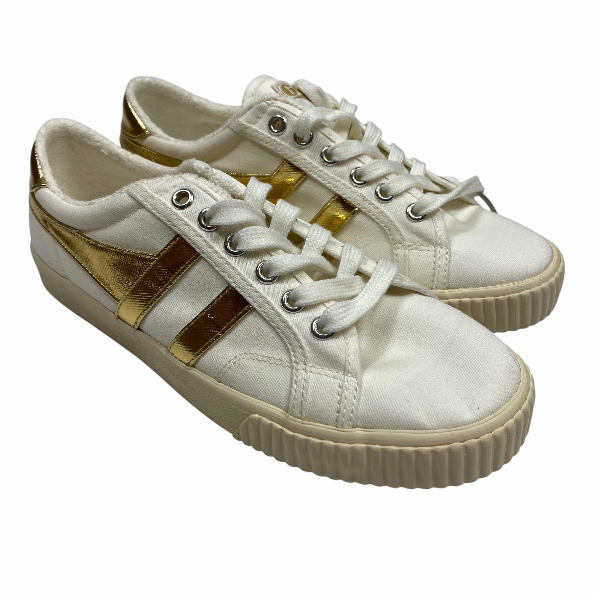 Shoes Sneakers By Gola In Cream, Size:8 Memory Foam Ankle Support