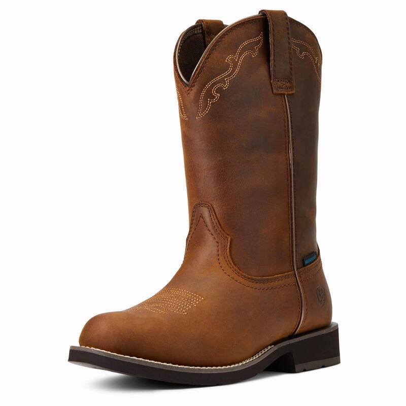 Ariat Delilah Round Toe Waterproof Western Boot Style 10040272 Outdoor Ready Rugged Built Mountain Hike