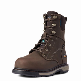 Ariat Riveter 8" CSA Glacier Grip Waterproof Composite Toe Work Boot Style 10036707 Mud Resistant Backcountry Camper