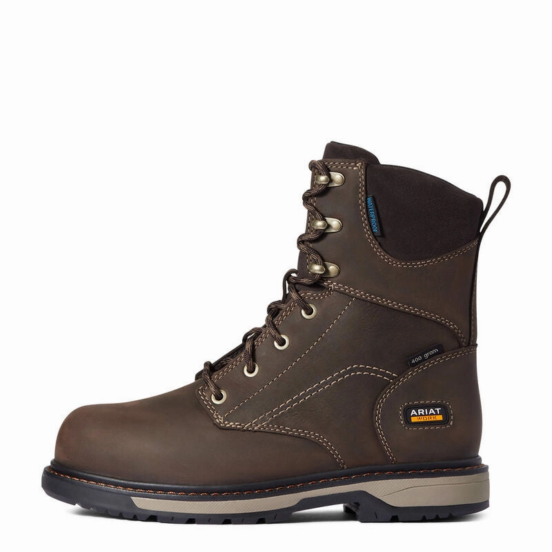 Multi-Purpose Comfort Deep Grooves Ariat Riveter 8" CSA Glacier Grip Waterproof Composite Toe Work Boot Style 10036707