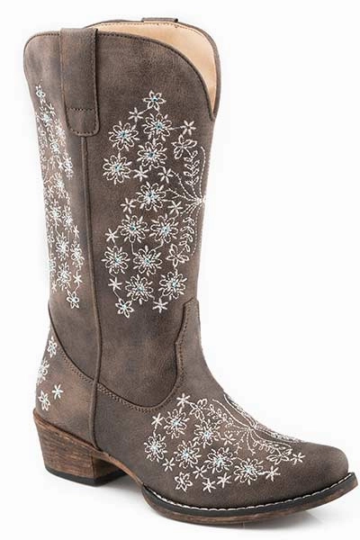 Anti   Static gift pick Roper Ladies Riley Floral Boots Style 09-021-1566-3016