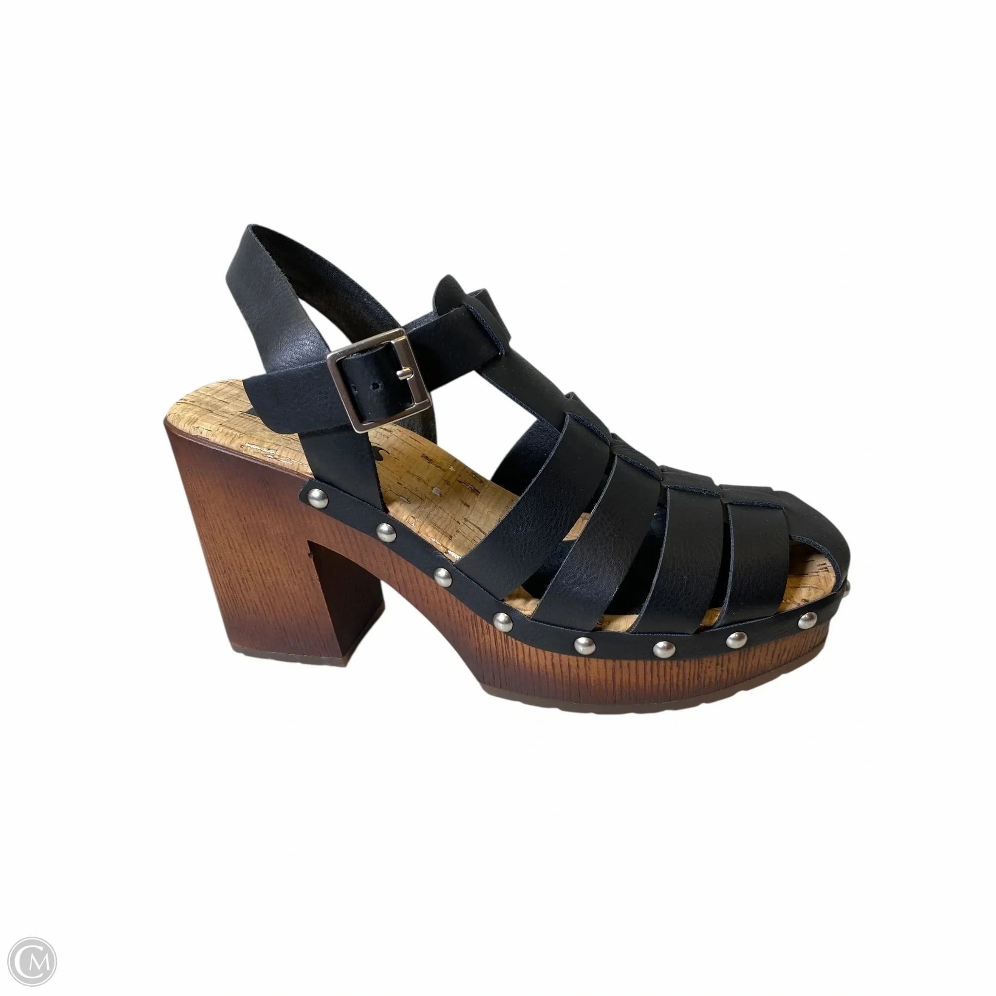 Shoes Heels Block By Korks In Black & Brown, Size: 6 Soft Sandals Luxe Leather Heels