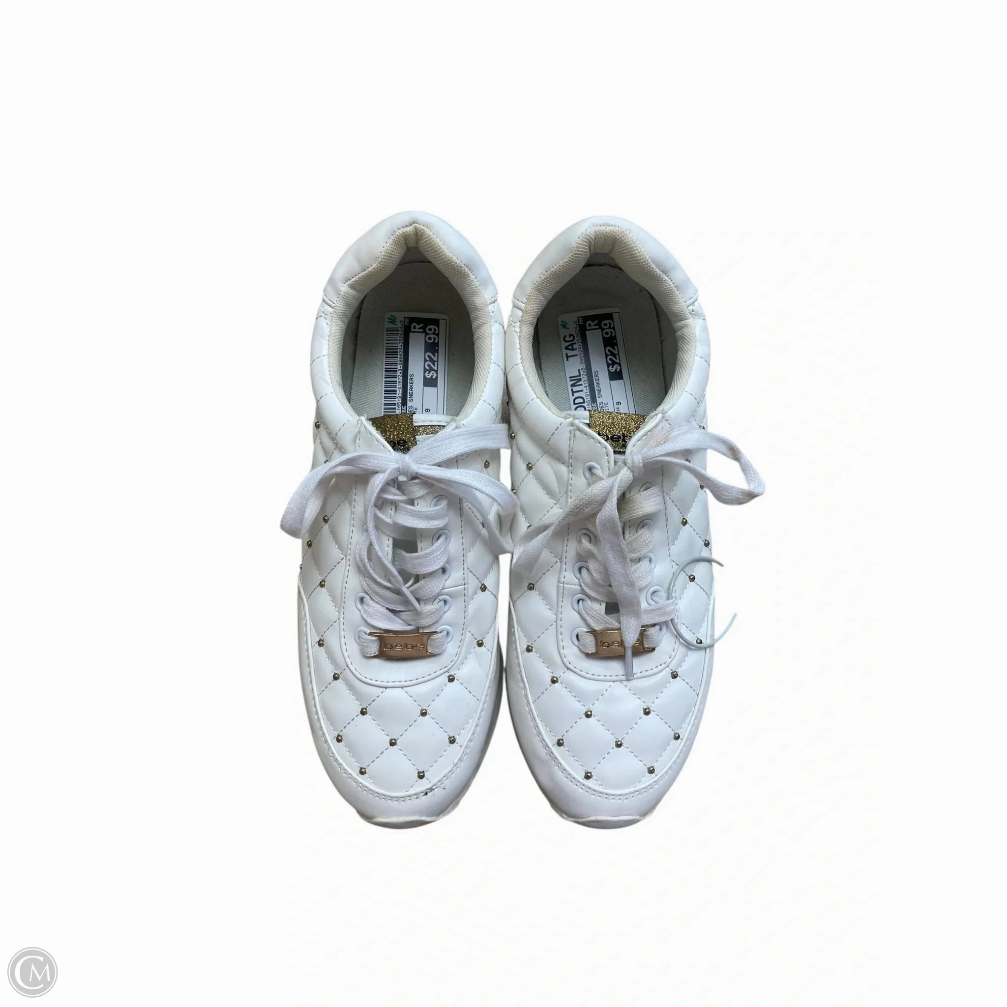 Shoes Sneakers By Bebe In White, Size: 9 Structured Feel