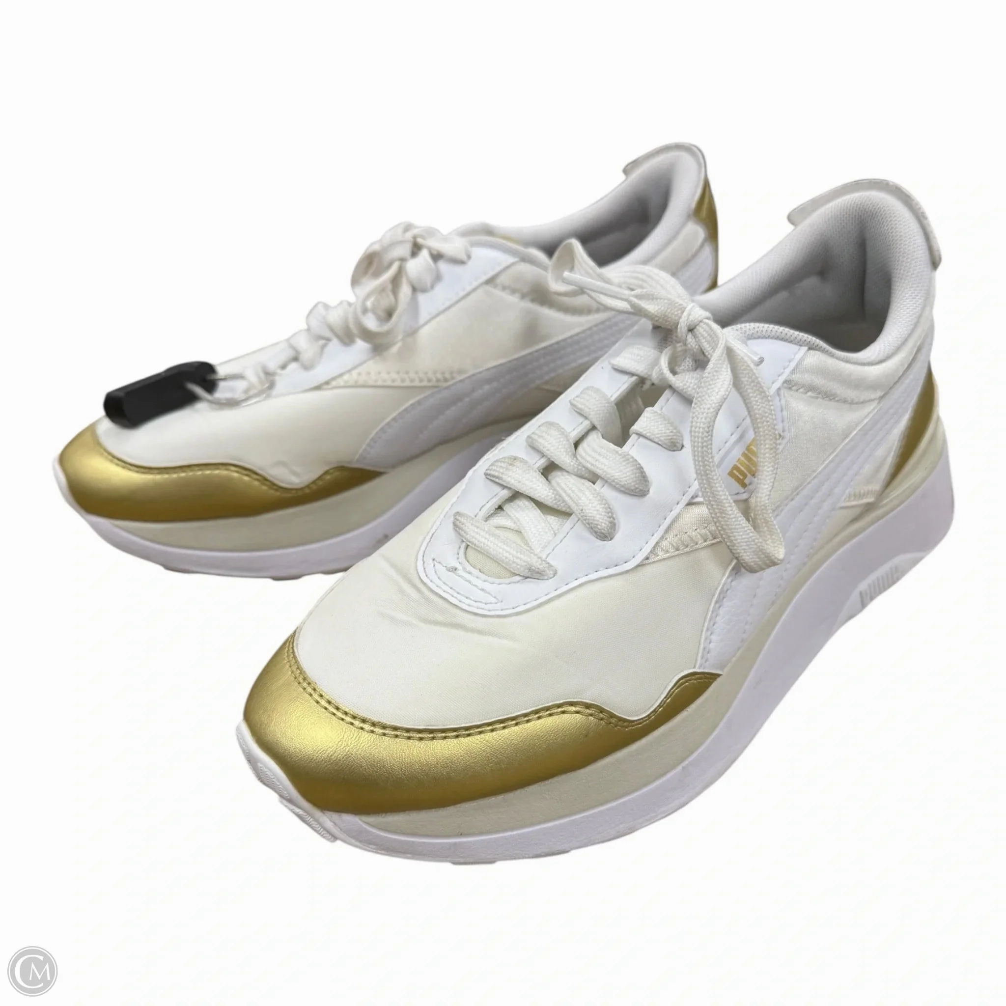 Shoes Sneakers By Puma In Gold & White, Size: 8.5 Speed Boost