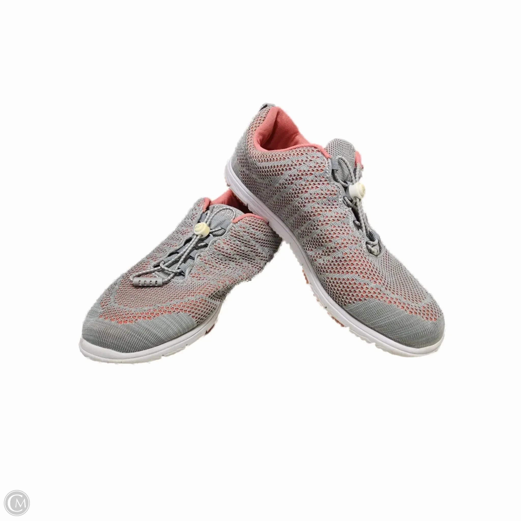 Shoes Sneakers By Clothes Mentor In Grey & Pink, Size: 12 Long Walks