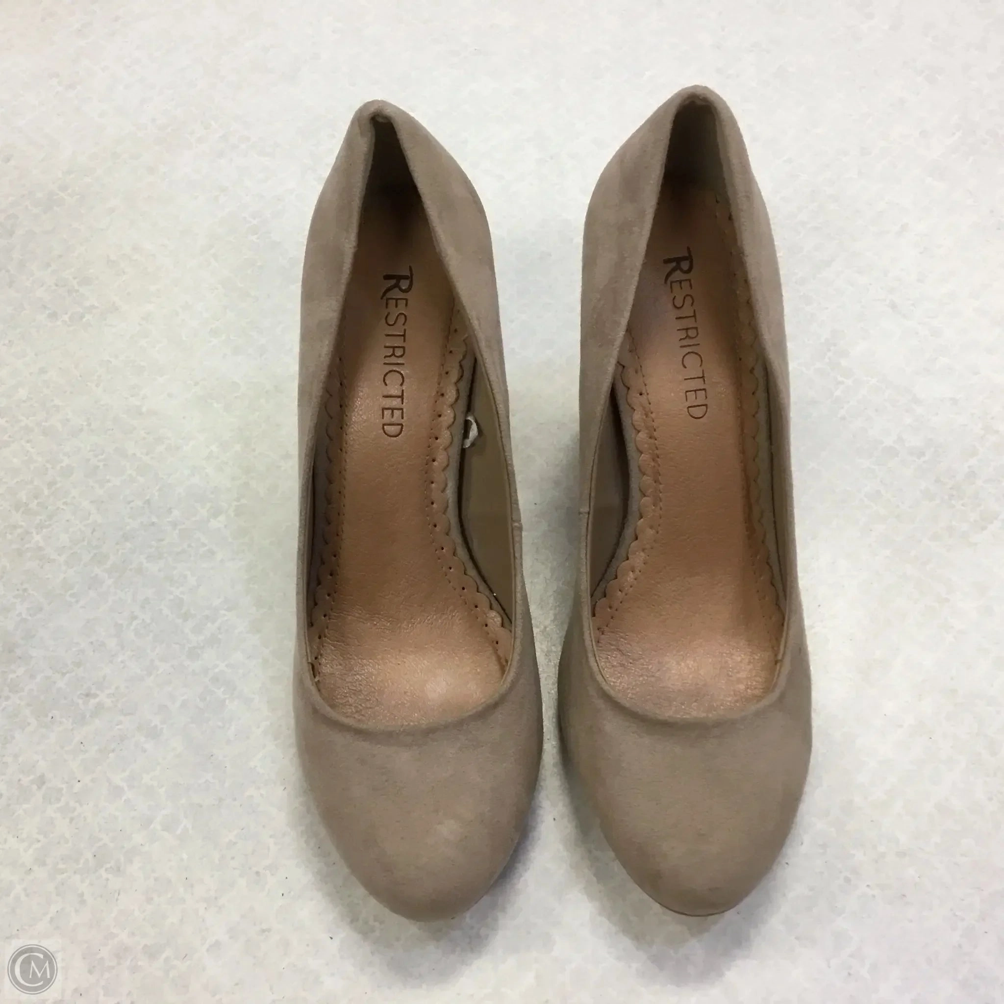 Comfortable to walk Custom Heels Shoes Heels Block By Restricted In Tan, Size: 7