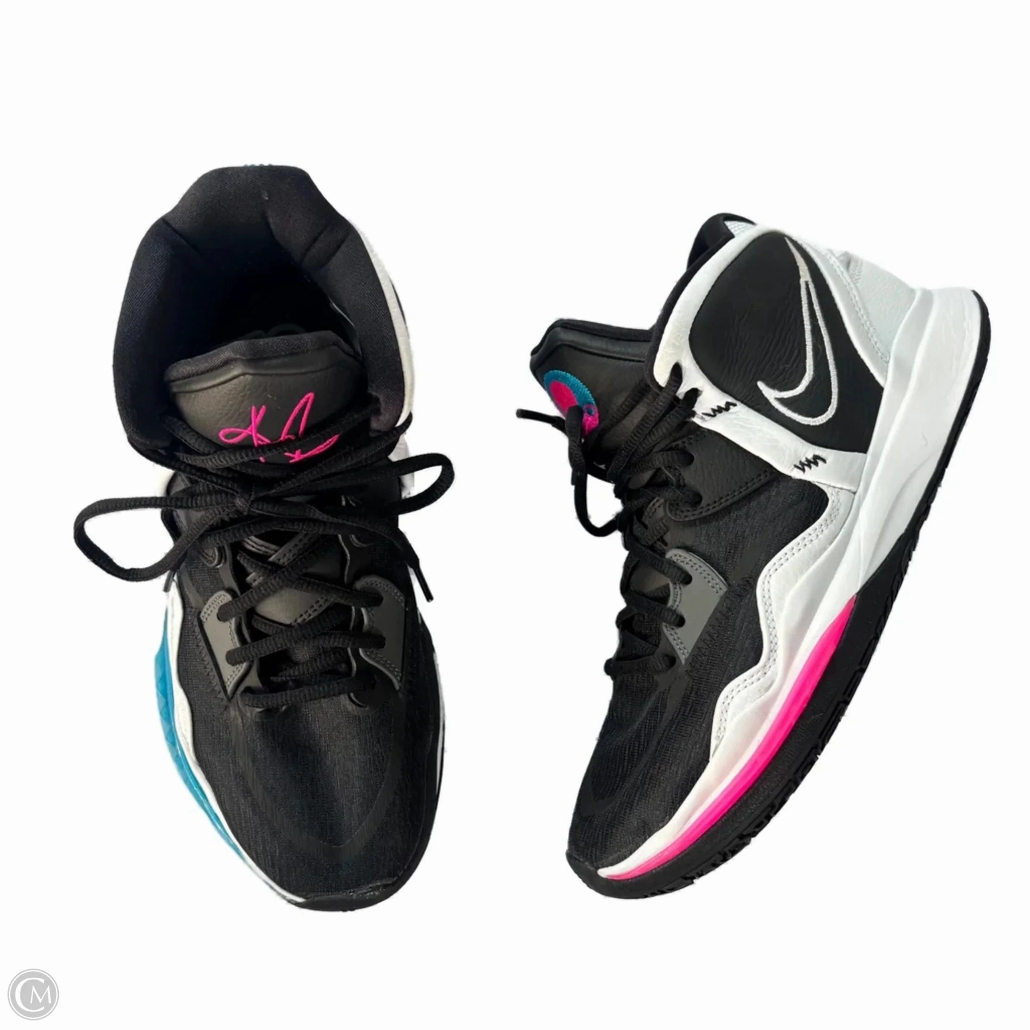 Rubber Traction Grip Shoes Sneakers By Nike In Black & White, Size: 10.5