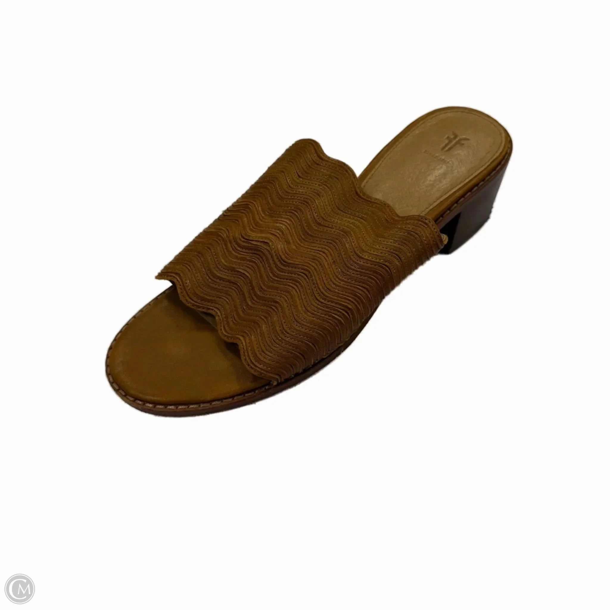 Stylish Booties Shoes Heels Block By Cmb In Brown, Size: 7