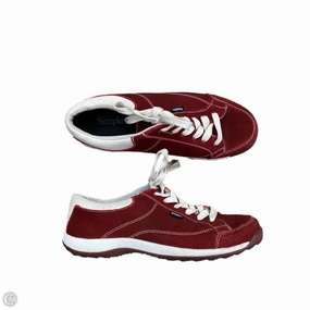 Shoes Sneakers By Simple In Red, Size: 8 Woven Upper Reflective details