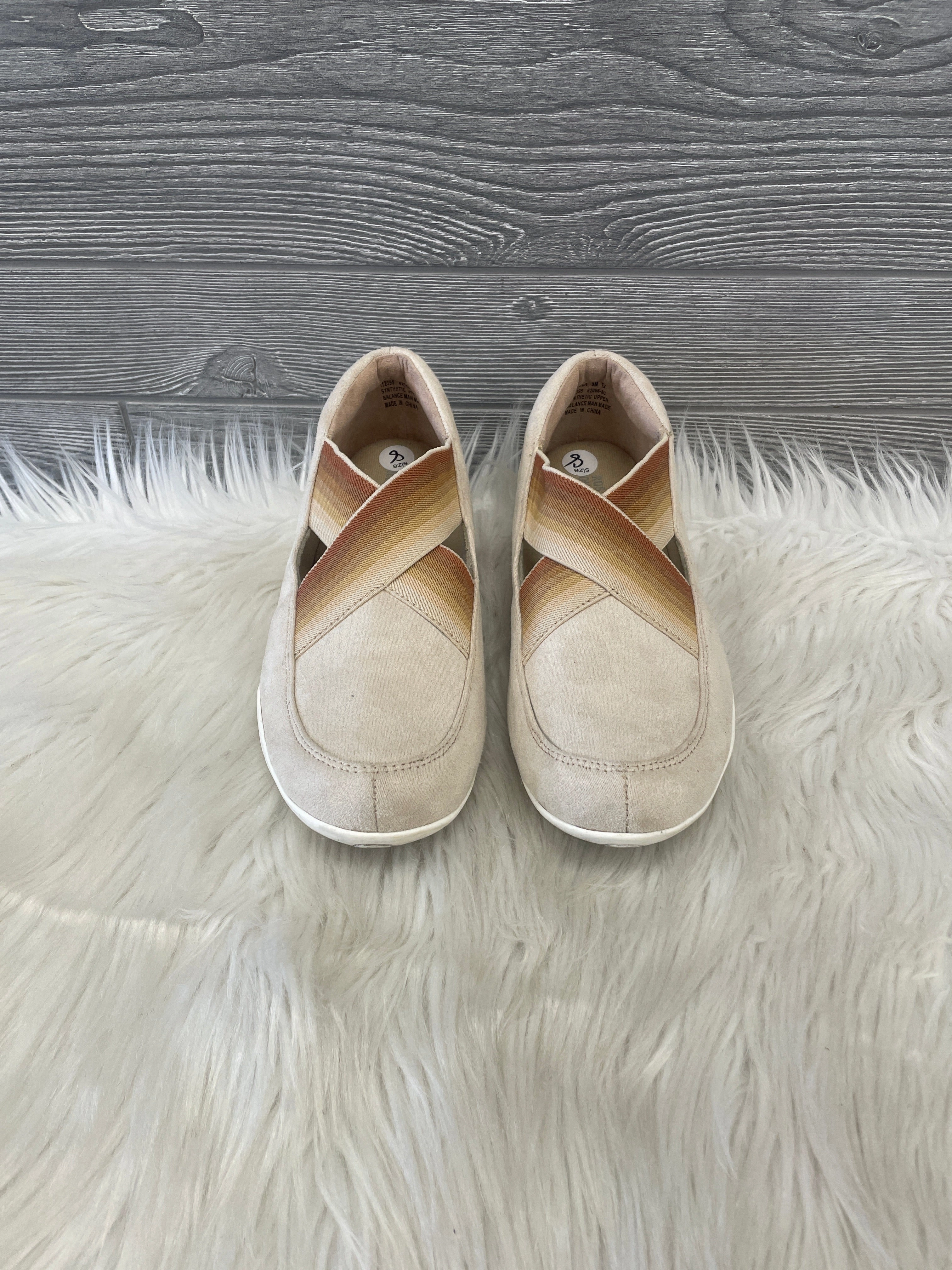 Ventilated Footbed Durability Shoes Sneakers By Cmb In Tan, Size: 8