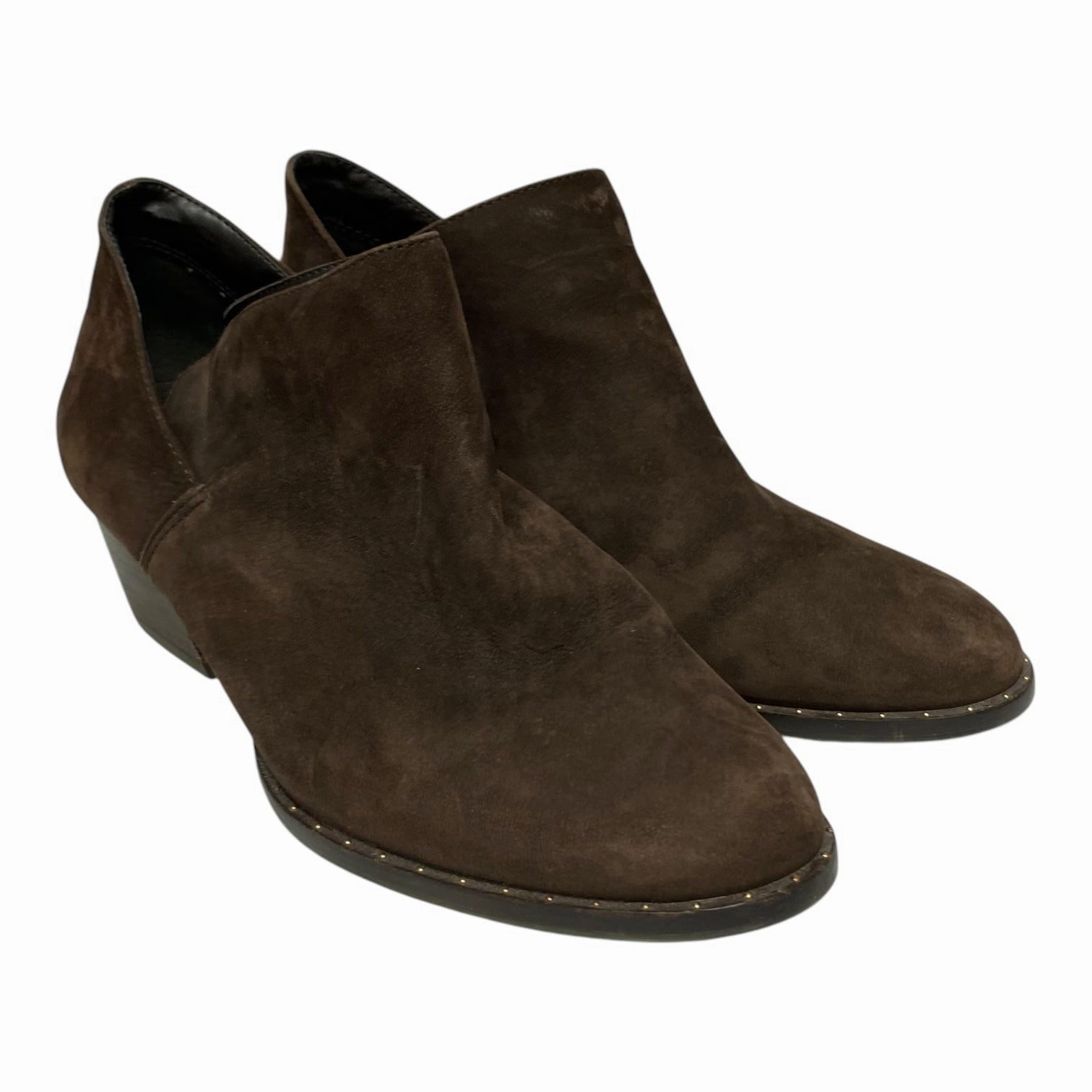 Breathable Material Professional Heels Shoes Heels Block By Antonio Melani In Brown, Size:8