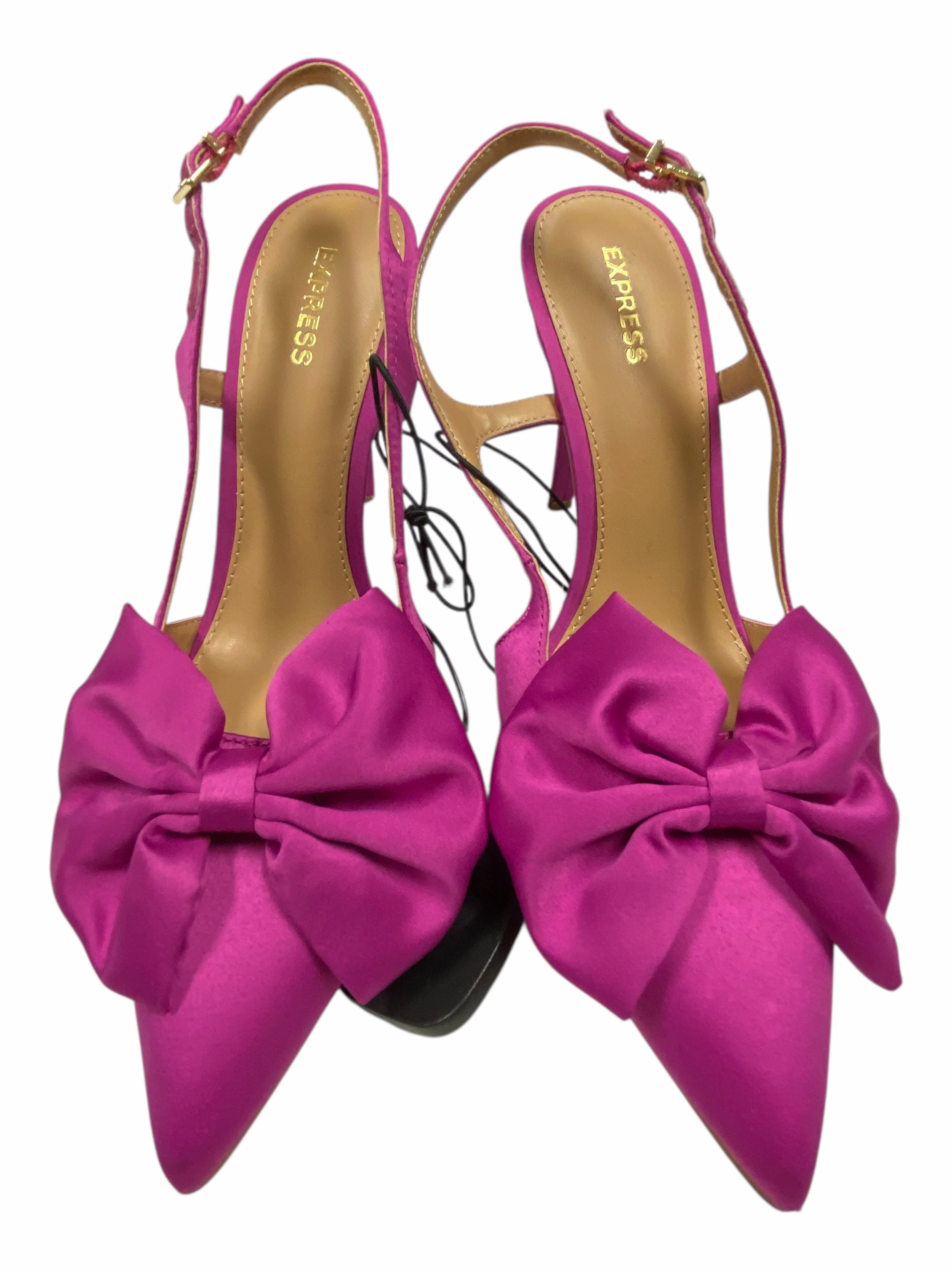 Shoes Heels Stiletto By Express In Purple, Size:8.5 Wide fit