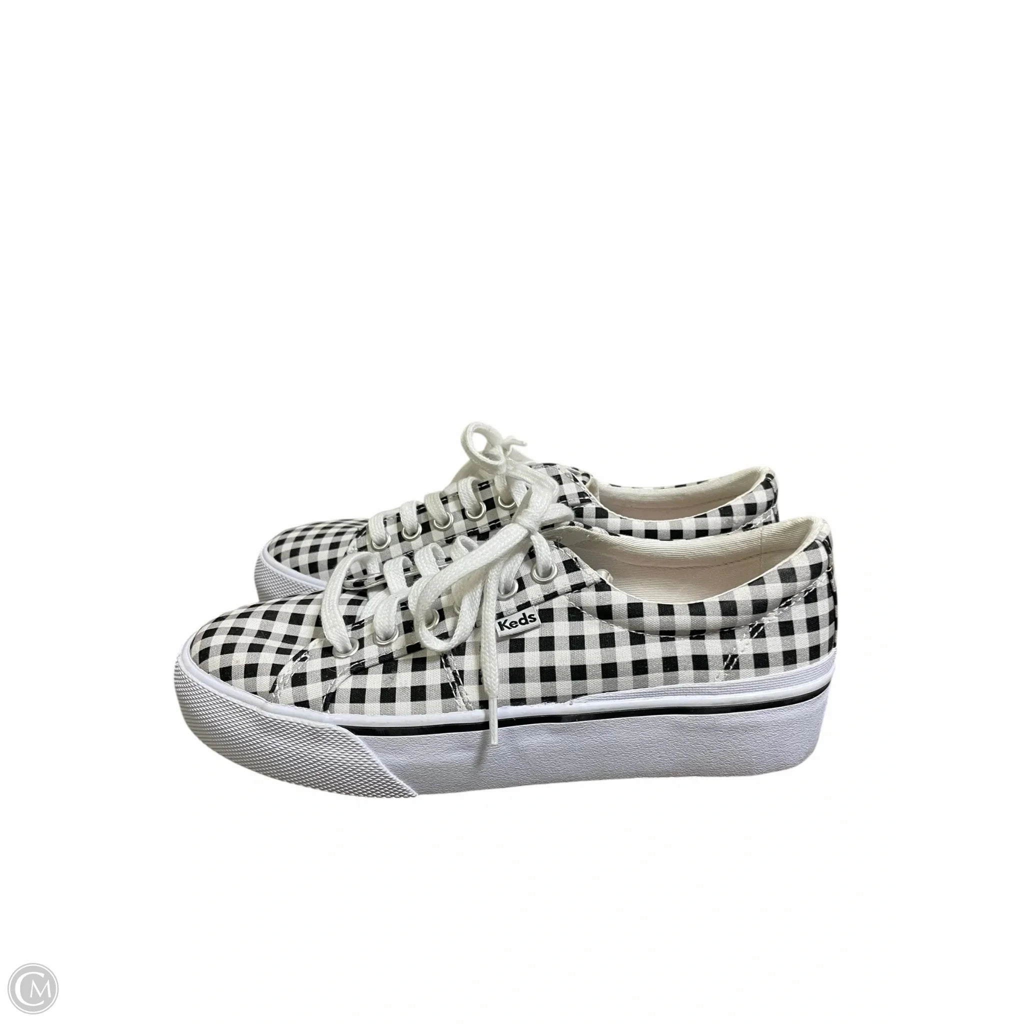 Shoes Sneakers By Keds In Black & White, Size: 7 Water   Repellent