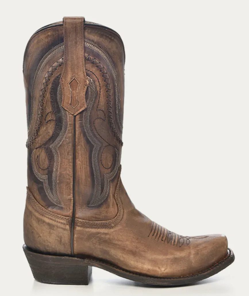 CORRAL MENS BROWN GOLD COWBOY BOOTS STYLE A3479 Heat-resistant Grippy Outsole River Crossing