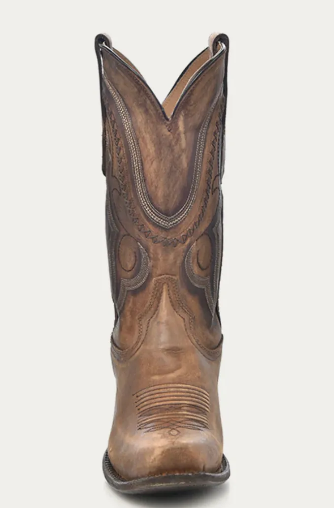 Multi-Season Wear Relaxed Fit CORRAL MENS BROWN GOLD COWBOY BOOTS STYLE A3479