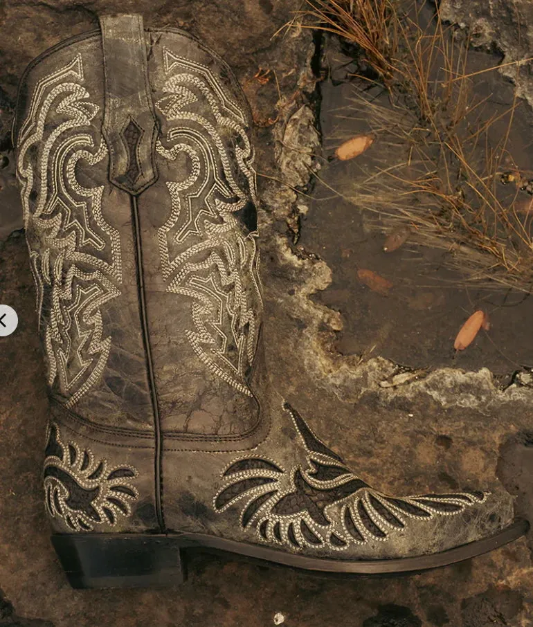 CORRAL MENS EXOTIC PYTHON INLAY BOOTS STYLE A4351 Durable Shell Urban Traveler Artist