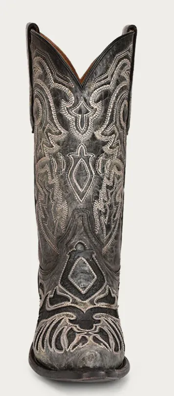CORRAL MENS EXOTIC PYTHON INLAY BOOTS STYLE A4351 Thick Lining Firm Hold