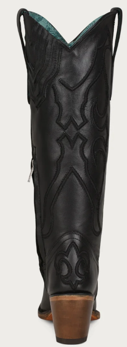 Corral Ladies Black Snip Toe  Boot Style Z5075 High Traction Morning Walk