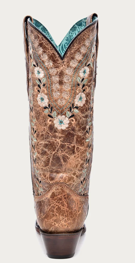 Urban Everyday Corral Ladies Flowered Embroidery Glow in Dark Boots Style A4439