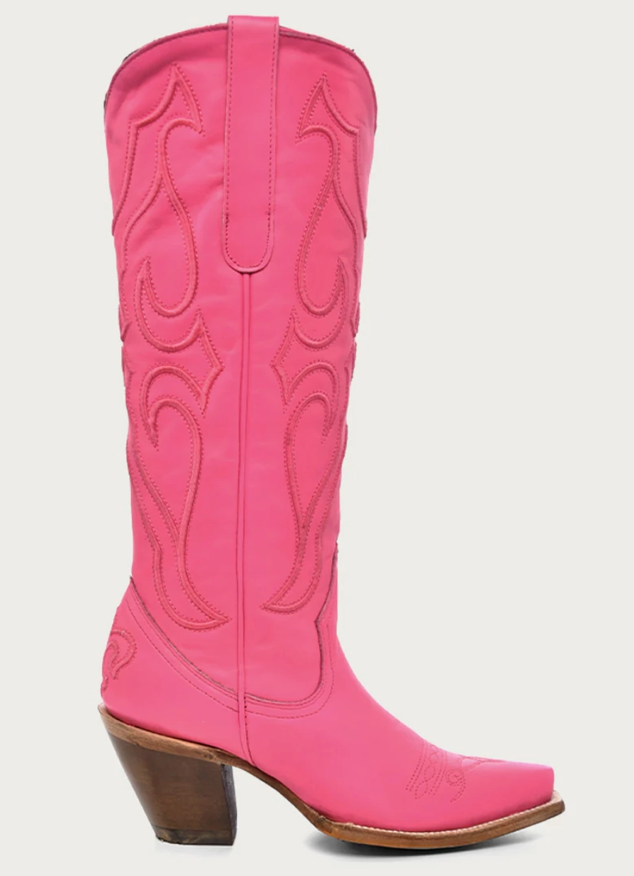 CORRAL LADIES HOT PINK SNIP TOE BOOTS STYLE Z5157 High Traction Stylish Explorer