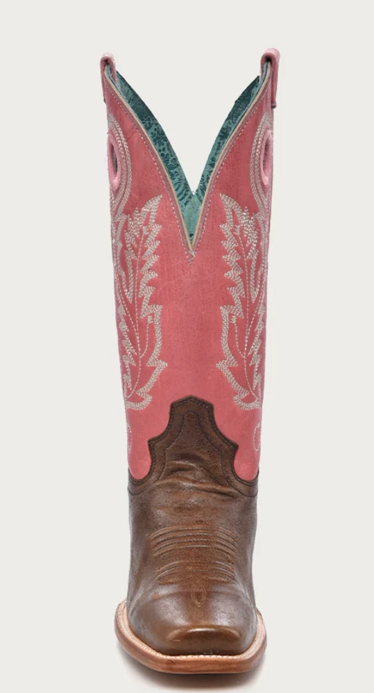 CORRAL LADIES PINK SQUARE TOE BOOTS STYLE A4459 Work Function Smart Look