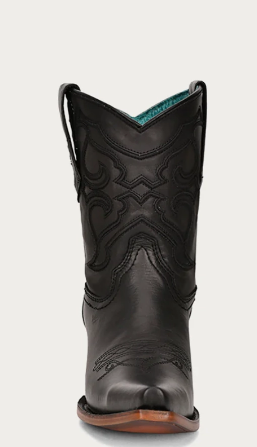 CORRAL LADIES SHORTIE BLACK BOOTS STYLE Z5111 Anti microbial