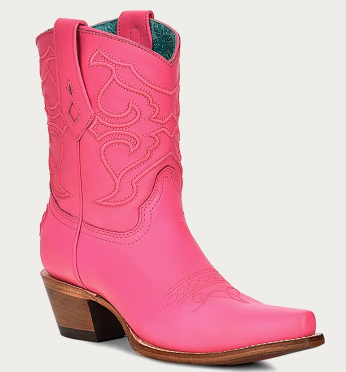 Autumn Walk Fall Spirit CORRAL LADIES SHORTIE HOT PINK BOOTS STYLE Z5137