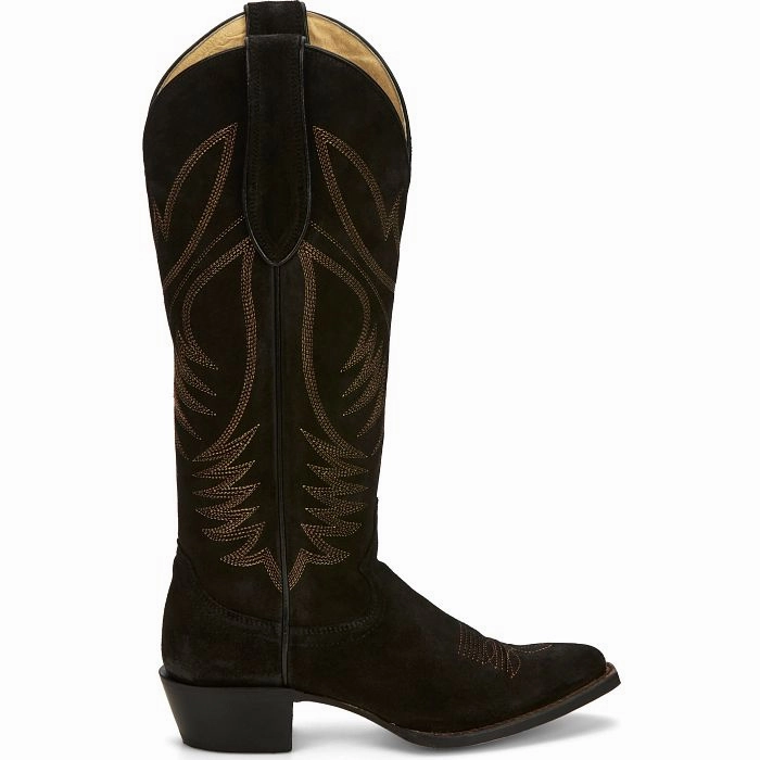 JUSTIN LADIES CLARA 15" WESTERN BOOT STYLE VN4466 All-Purpose Use Metallic Edge