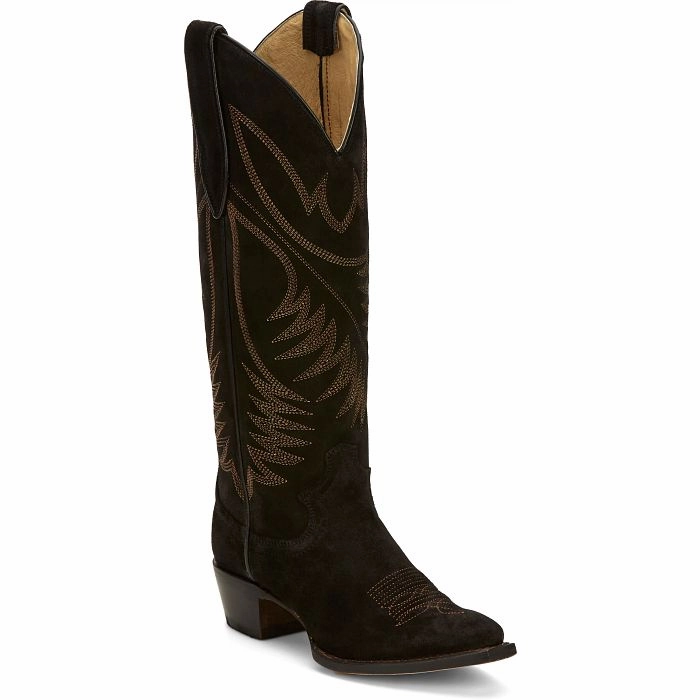 JUSTIN LADIES CLARA 15" WESTERN BOOT STYLE VN4466 Good Arch Support