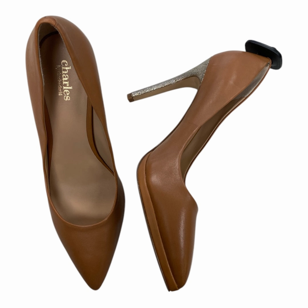 Shoes Heels Stiletto By Charles By Charles David In Brown, Size: 8.5 Reinforced toe Bridal Footwear