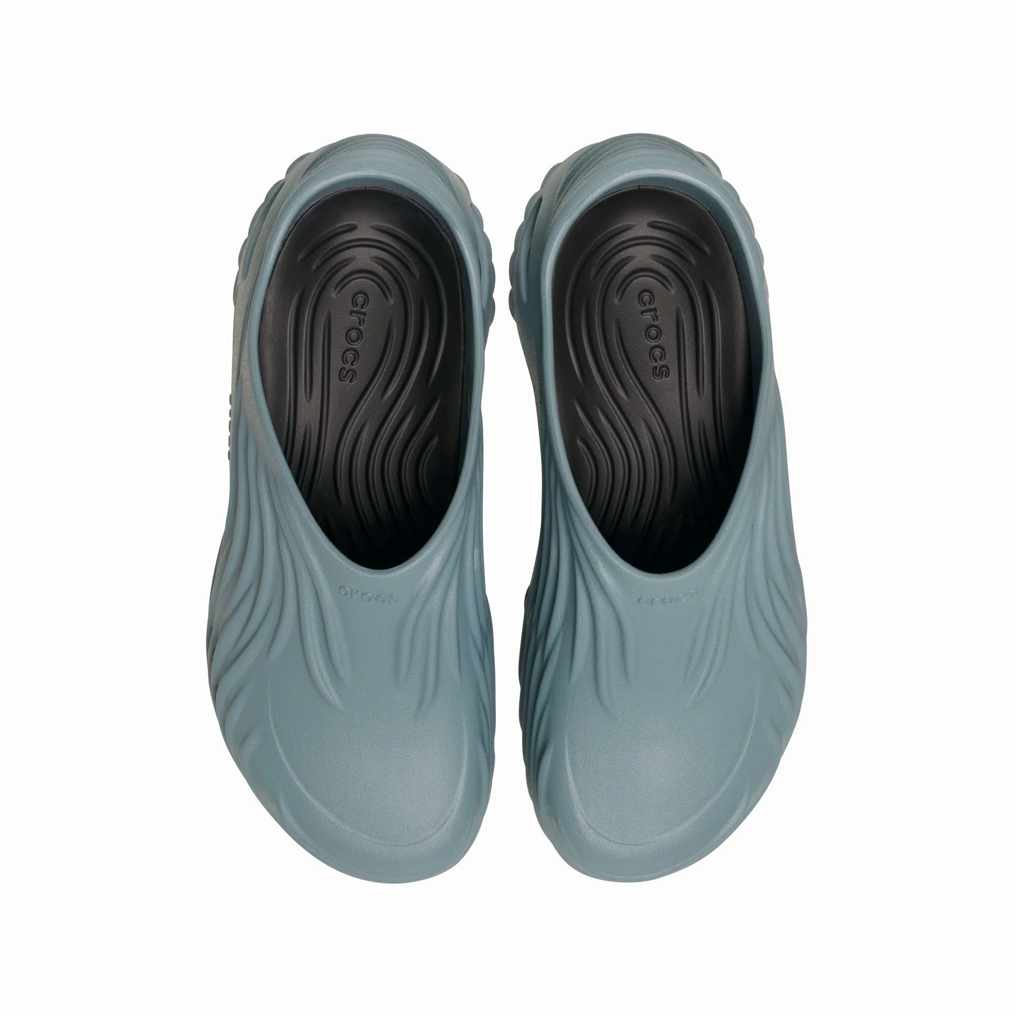 Customizable Straps Simple Feel Crocs Mens Echo Wave "Pond" Clogs