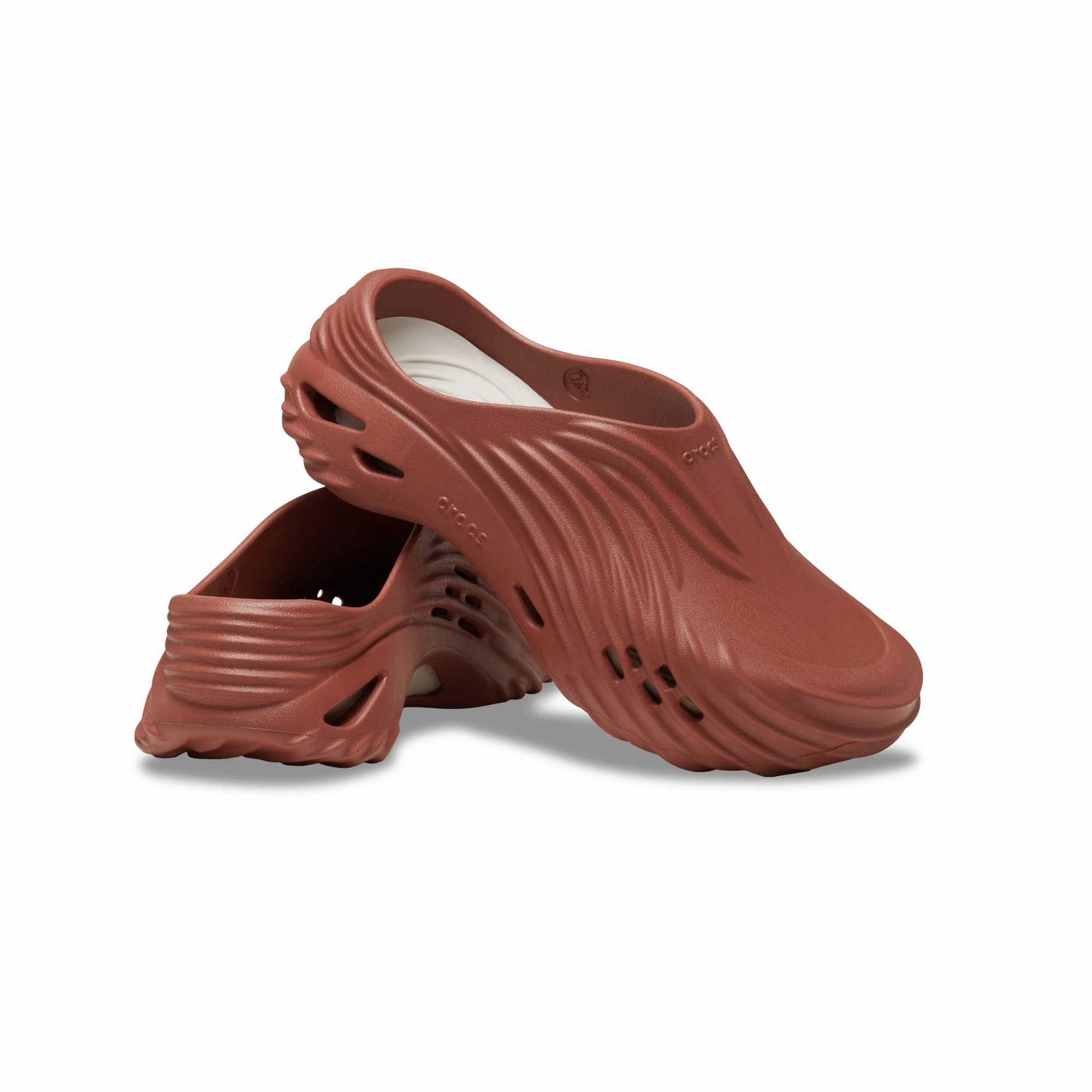 Crocs Mens Echo Wave "Rust" Sandal Clogs Hot Fashion