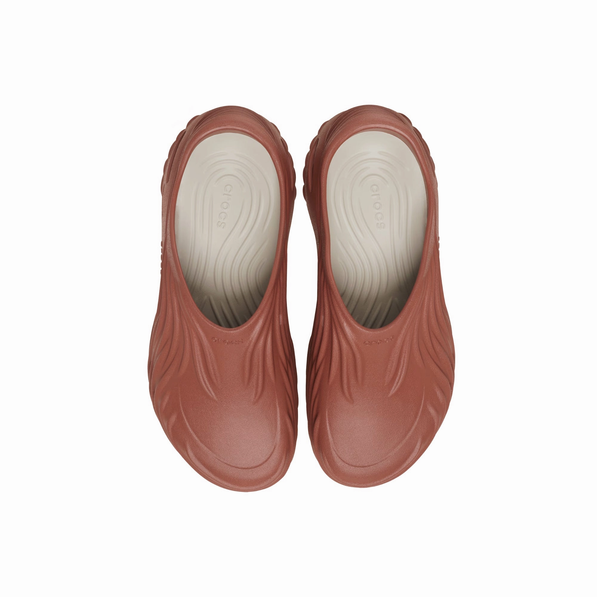 Crocs Mens Echo Wave "Rust" Sandal Clogs Modern Design