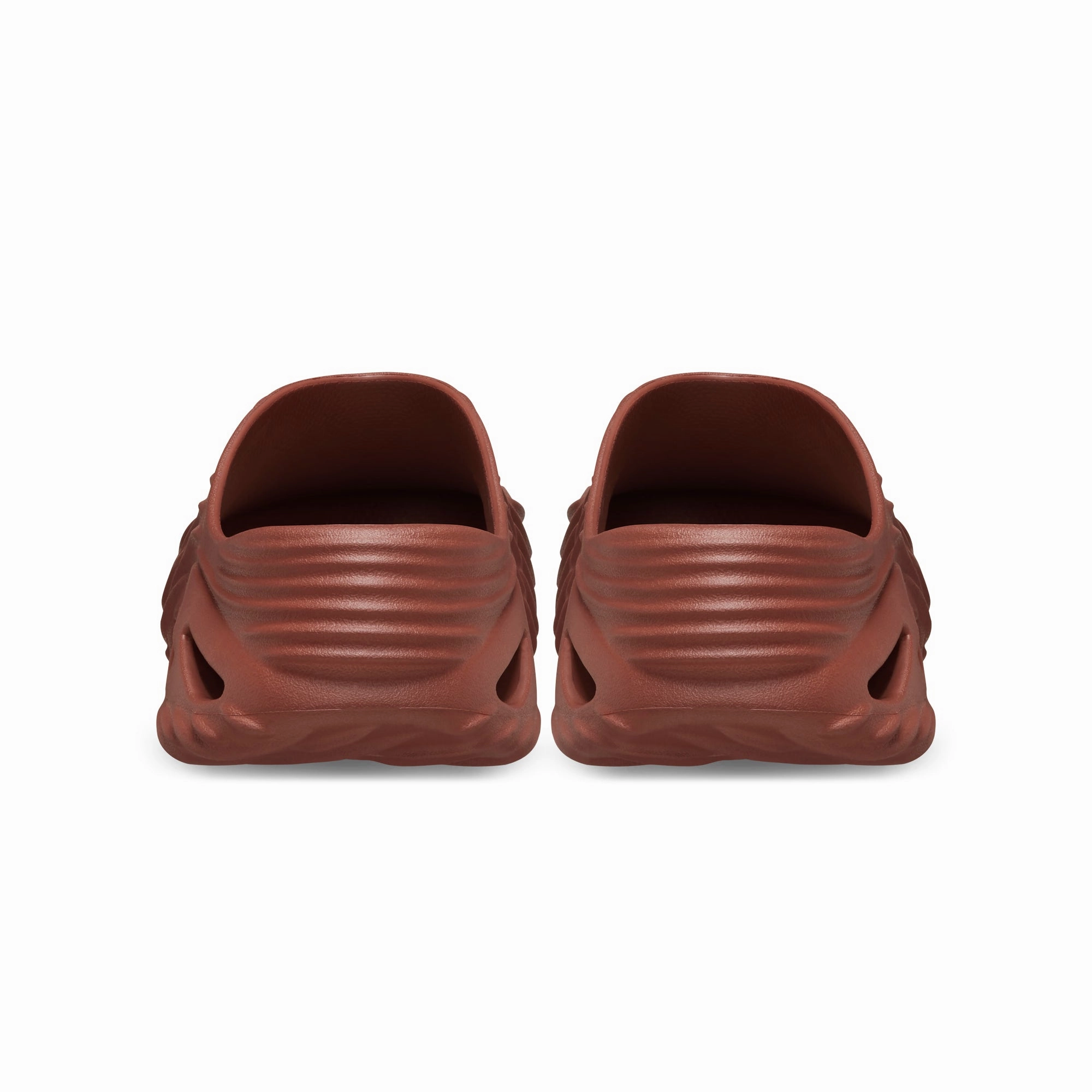 Crocs Mens Echo Wave "Rust" Sandal Clogs heel cup