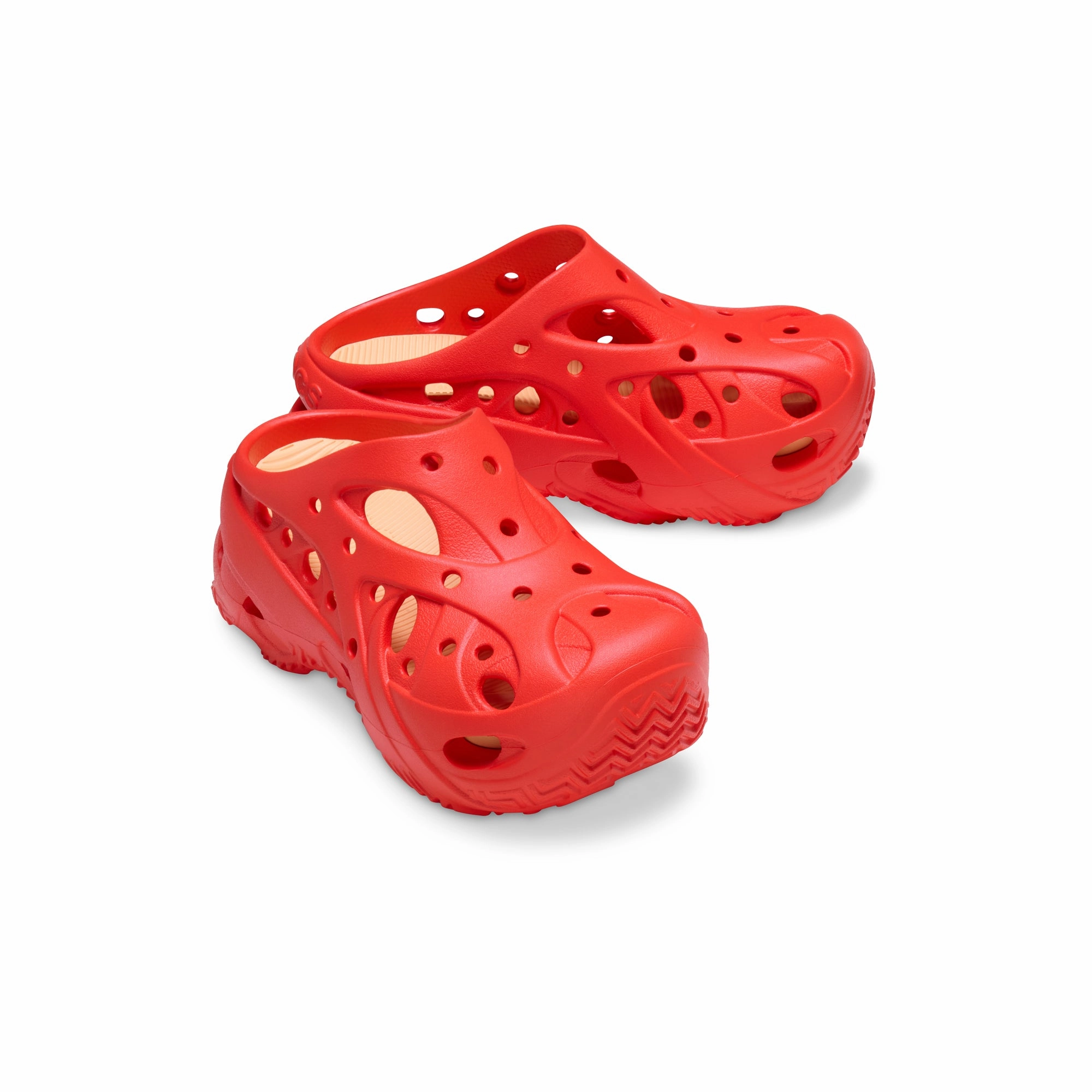 Crocs Womens Caged Clog Road Trip Flat Heel