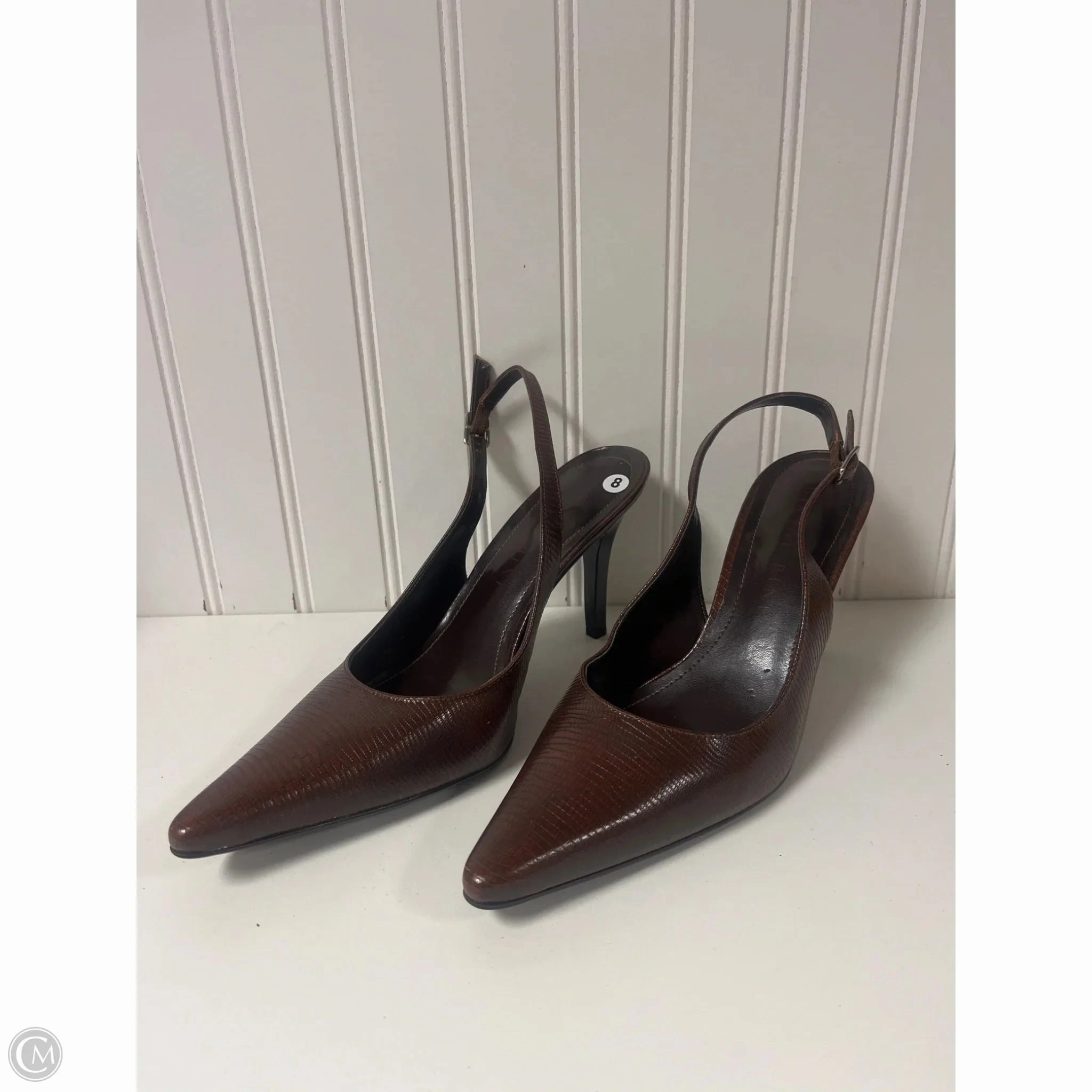 Shoes Heels Stiletto By Gianni Bini In Brown, Size: 8 Dress Shoes