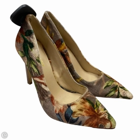 Low Top Style Shoes Heels Stiletto By Nine West In Tan, Size: 5.5