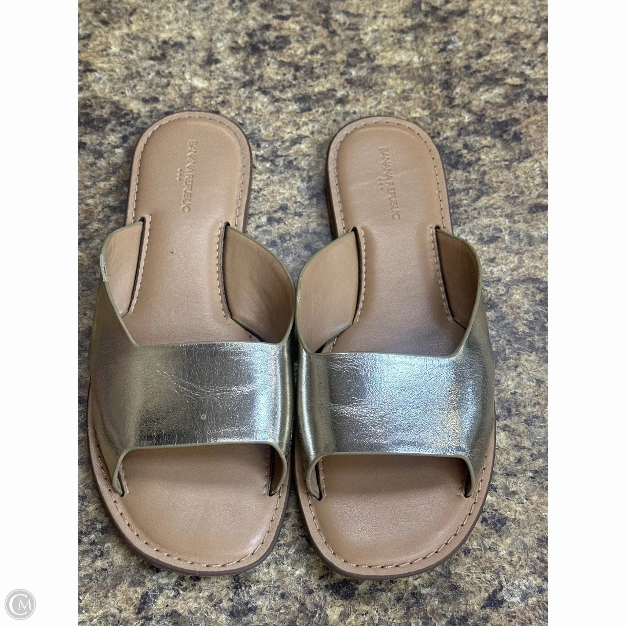 Foot Stability Elegant Footwear Shoes Heels Block By H&m In Gold, Size: 7.5