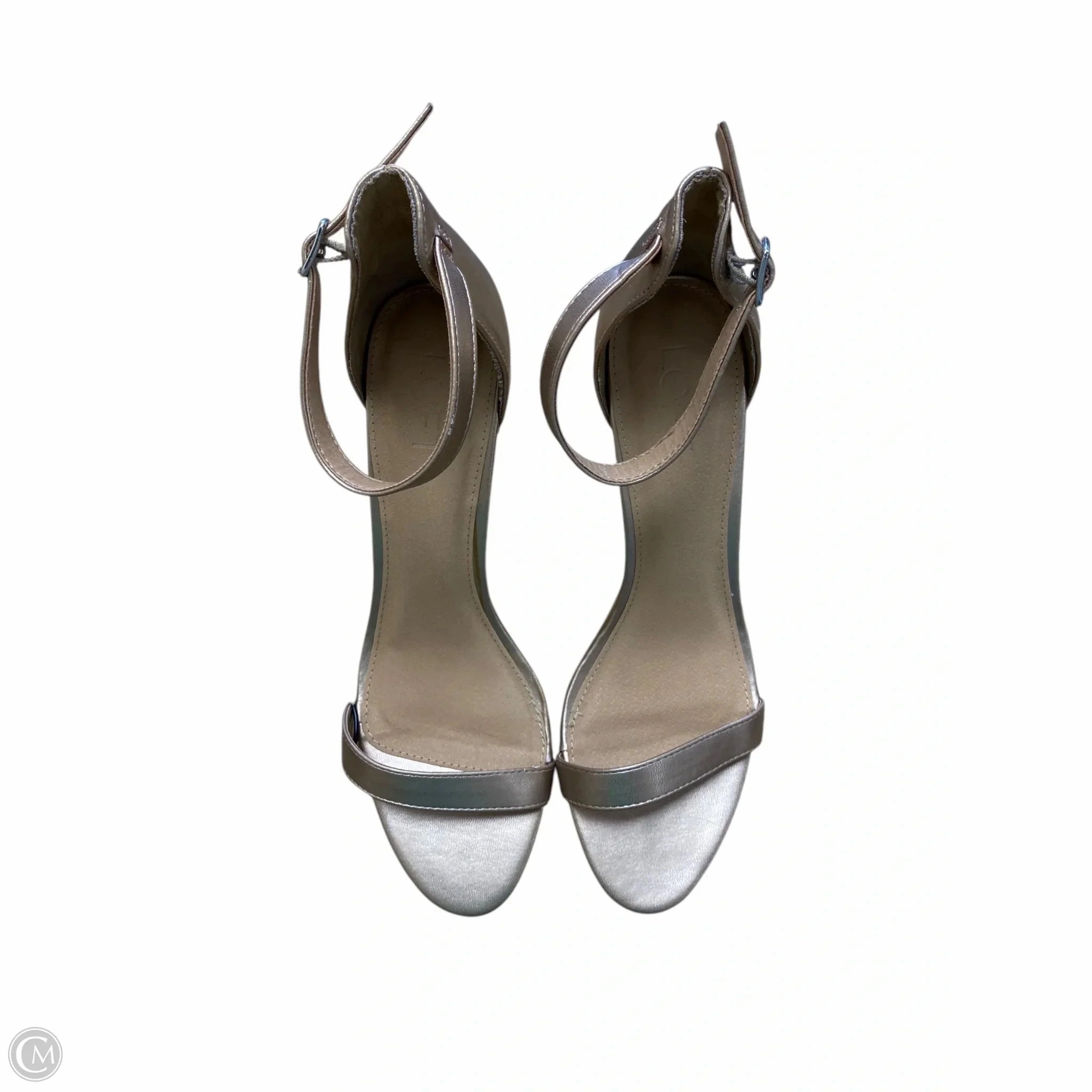 Shoes Heels Stiletto By Loft In Gold, Size: 8.5 Heels for Spring Casual Platform Heels