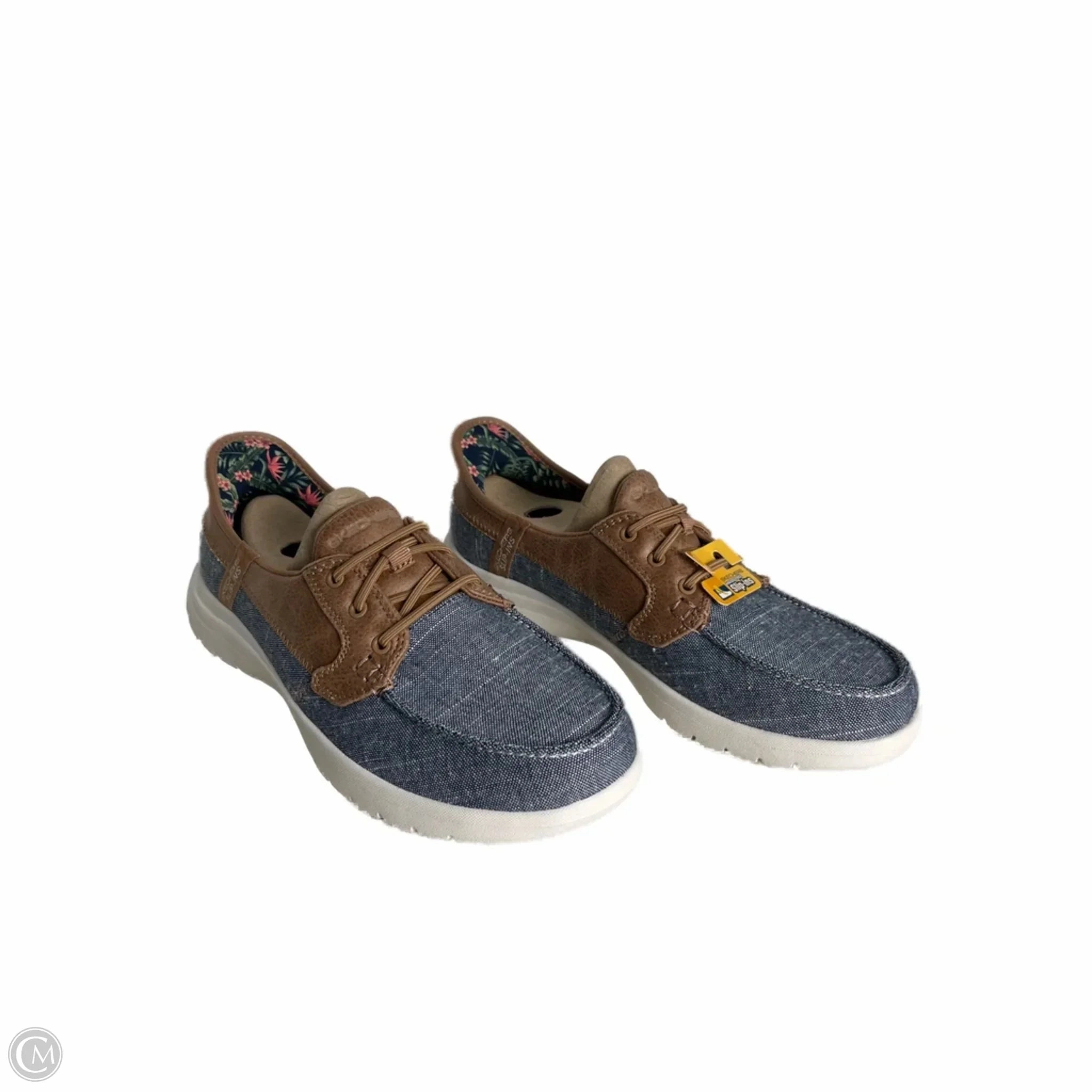 Shoes Sneakers By Skechers In Blue, Size: 8 Lace Up Closure Systems