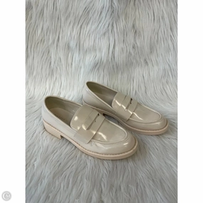 Comfortable Stilettos Shoes Heels Block By Madden Girl In Cream, Size: 7.5