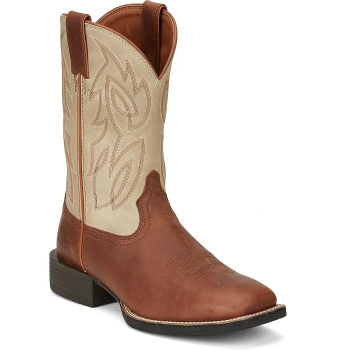 Breathable Cold Weather Commuter Deep Grooves Justin Mens Canter Western Boots Style SE7511
