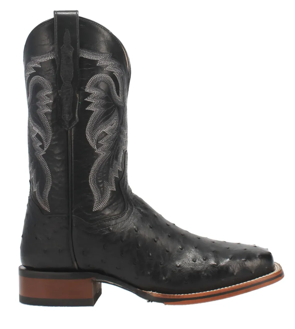 Dan Post Alamosa Men's Ostrich Exotic Western Boots Style DP4873 Long Haul Comfort Lining Comfort Seeker