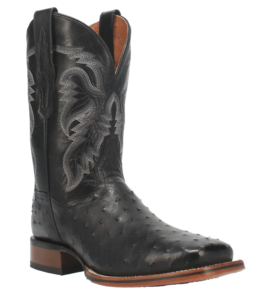 Warm Insulation Skin Hug Dan Post Alamosa Men's Ostrich Exotic Western Boots Style DP4873
