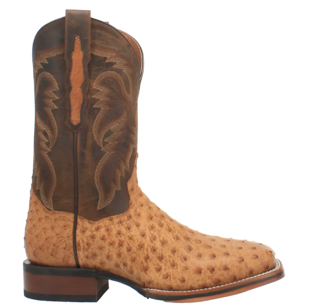 Cowgirl Vibe Dan Post Kershaw Men's Ostrich Exotic Western Boots Style DP4951