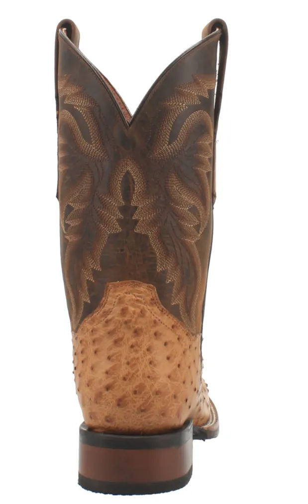 Dan Post Kershaw Men's Ostrich Exotic Western Boots Style DP4951 Protective Finish Nature Lover