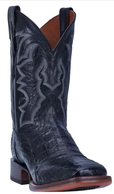 Slip Resistant Rainy Day Commuter Dan Post Mens Kingsly Black Caiman Western Boots Style DP4805