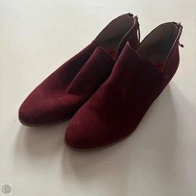 Open Toe Shoes Shoes Heels Block By Kenneth Cole In Maroon, Size: 7