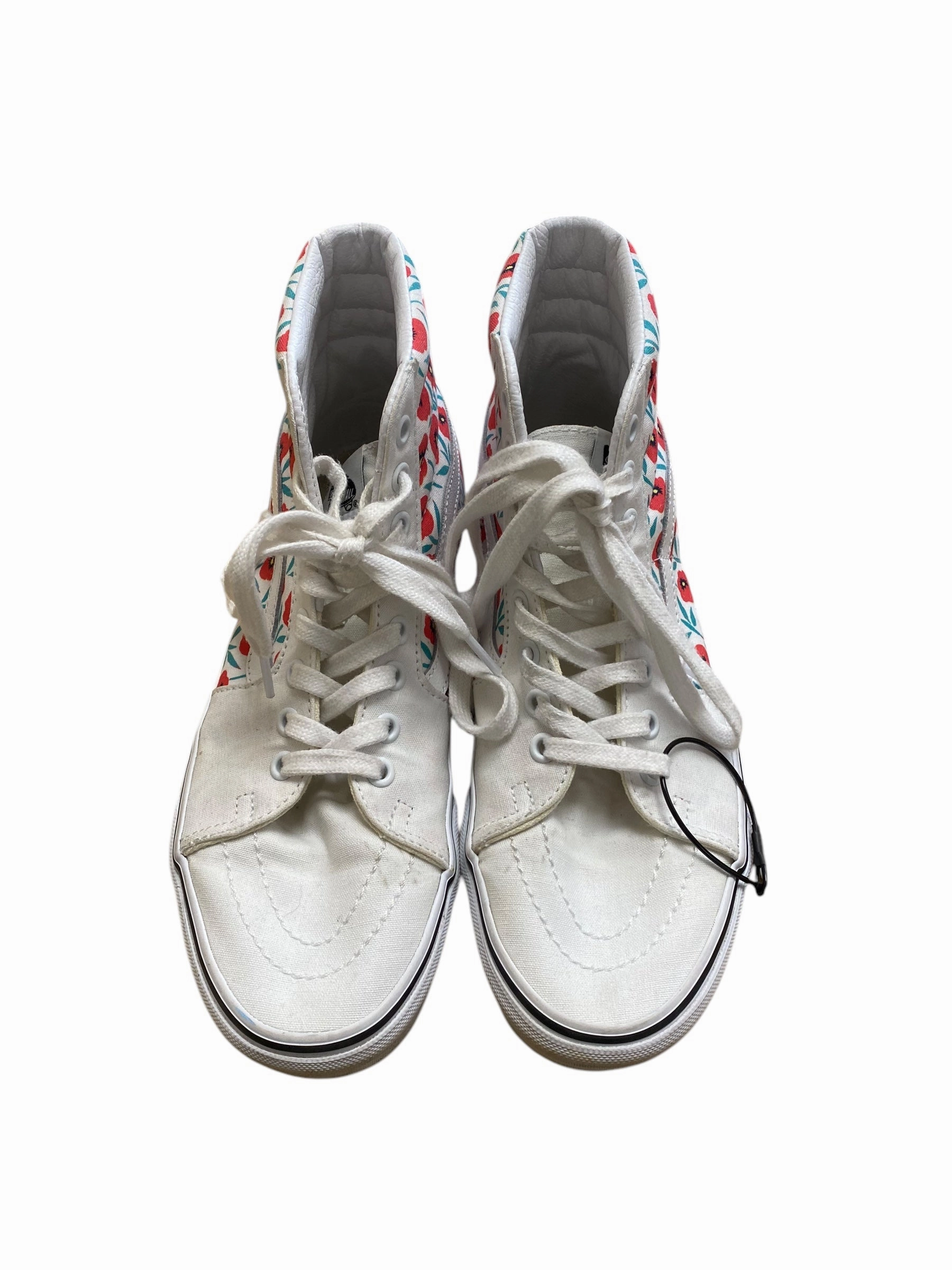 All-Day Flexibility Outdoor Stroll Shoes Sneakers By Vans In Floral Print, Size: 8