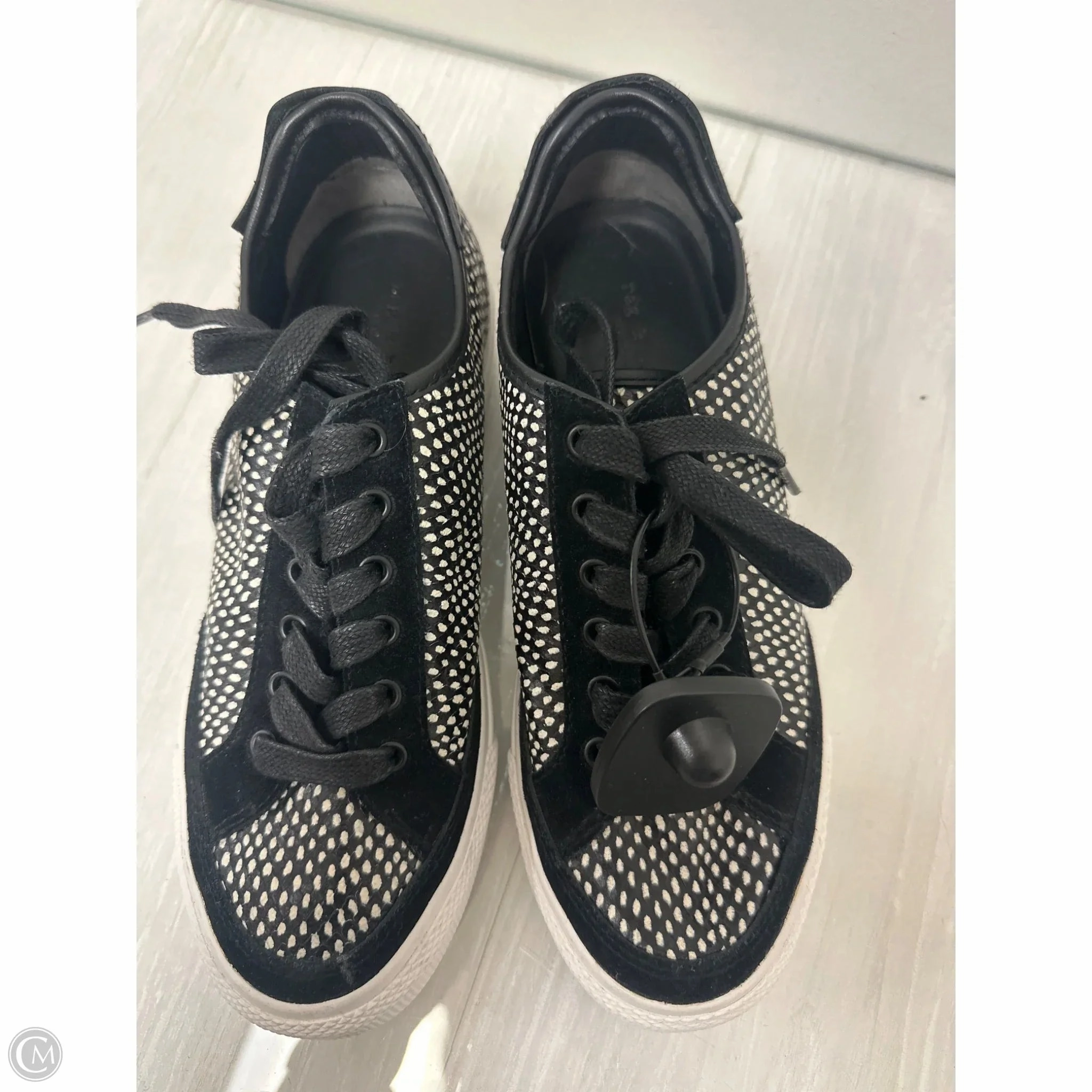Flow Structure Shoes Sneakers By Rag And Bone In Black & White, Size: 6.5
